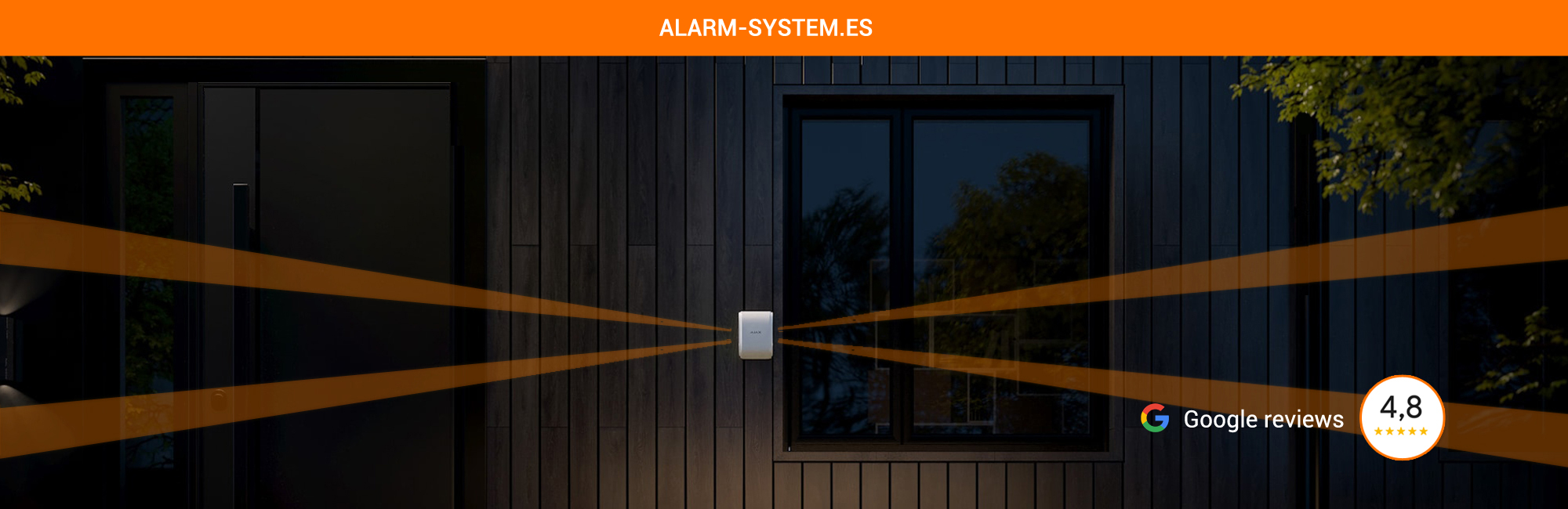 Dual Curtain Outdoor H002 Alarm system installation Costa Blanca AJAX alarmsysteem geïnstalleerd in Spanje